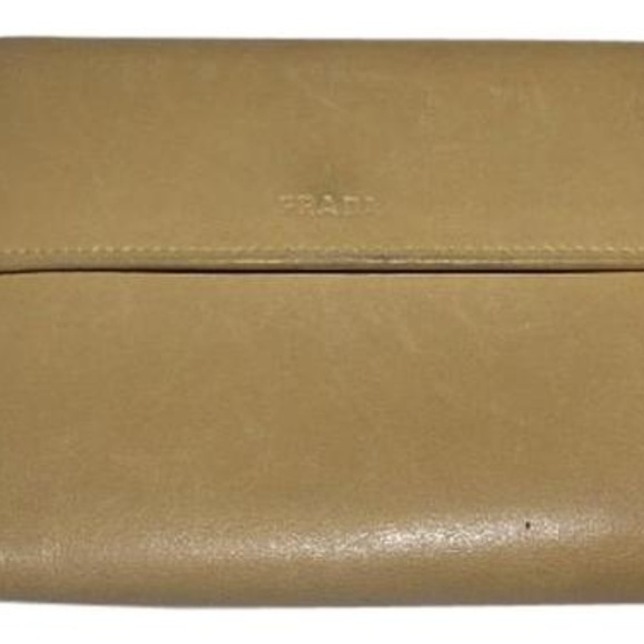 Prada Buttery Soft Tan Wallets - Picture 1 of 5